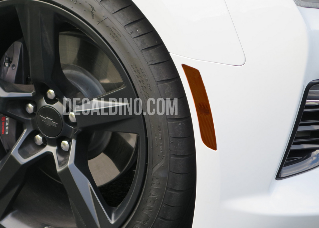Fits 2016+ Camaro Front Reflector Overlay Tint / Decals