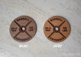 Wooden Weight Plate Coaster Set