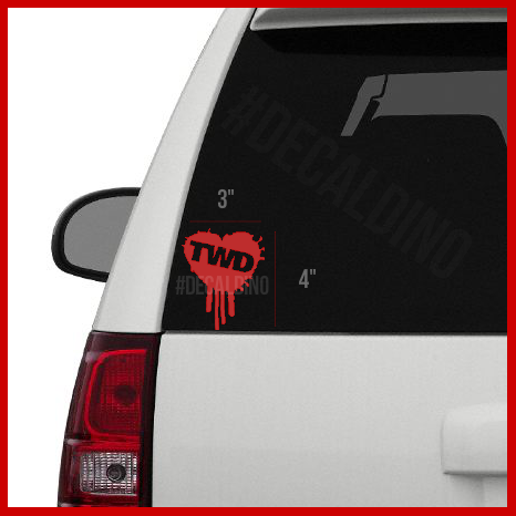 The Walking Dead Heart Decal