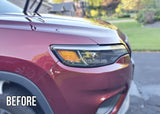 Fits 2019 + Jeep Cherokee Headlight Overlay Tint Kit