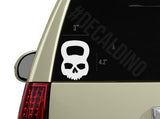 Kettle Bell Workout Sticker crossfit games weight wod skull decal dino