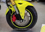 Grom / Z125 Rim Stripe Tape Decal -Bright Yellow Wheel Tire Accents stickers