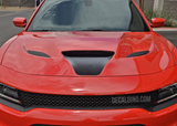 Dodge Charger Black Hood Decal - Scoop Intake hellcat 