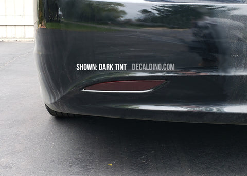 Hyundai Sonata Rear Bumper Tint Overlay - Side marker reflectors