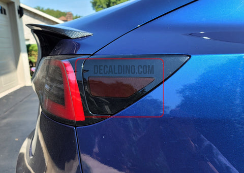 Fits 2017+ Tesla Model 3 Rear Side Reflector Overlay Tint / Decals