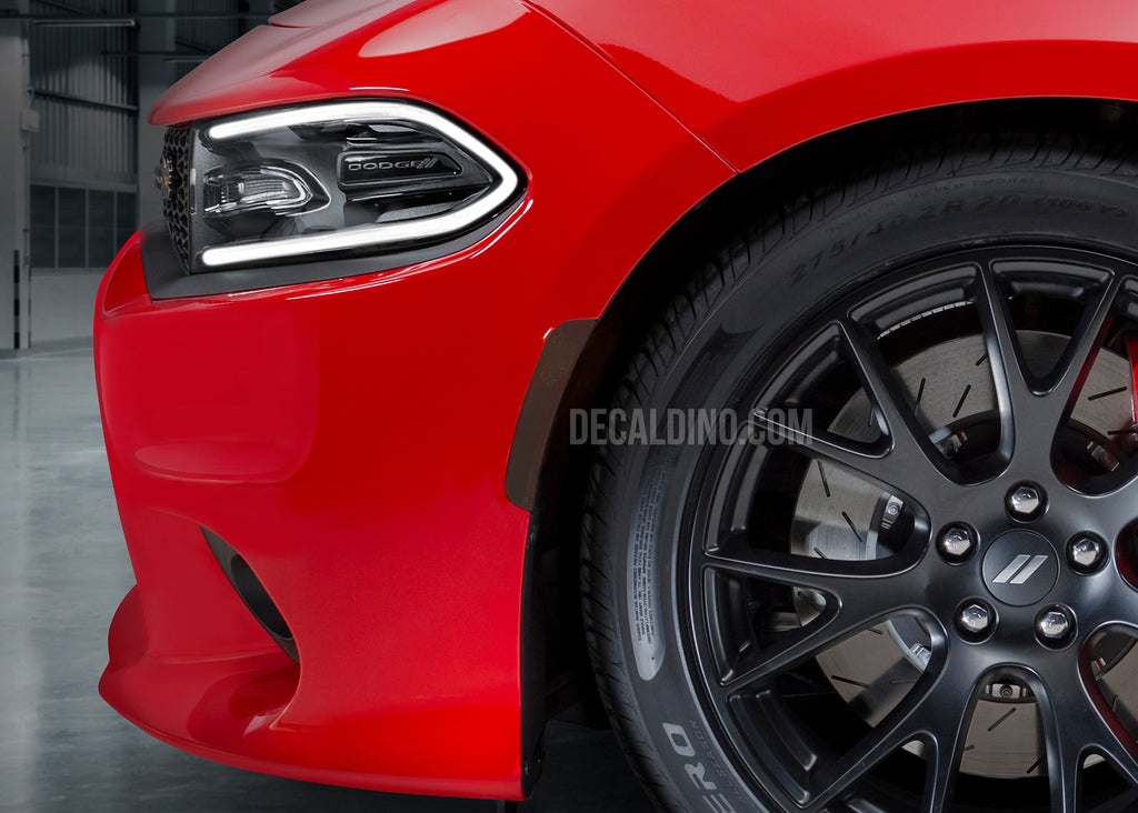 Dodge Charger Tint for Reflectors Side markers Overlay Dark Black out