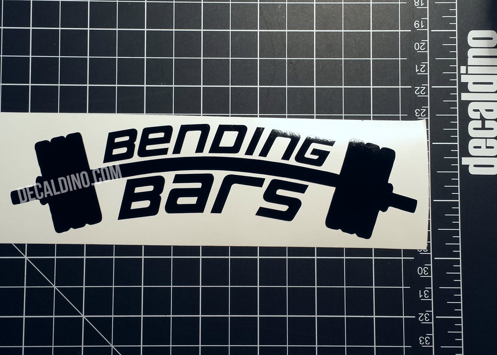 Bending Bars Gym Decal - Broscience Fitness #fit bodybuilding