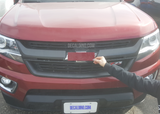 Cajun Red Chevy Colorado Silverado Badge 2017 2018 Emblem Wrap
