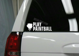 Play Paintball Decal Sticker